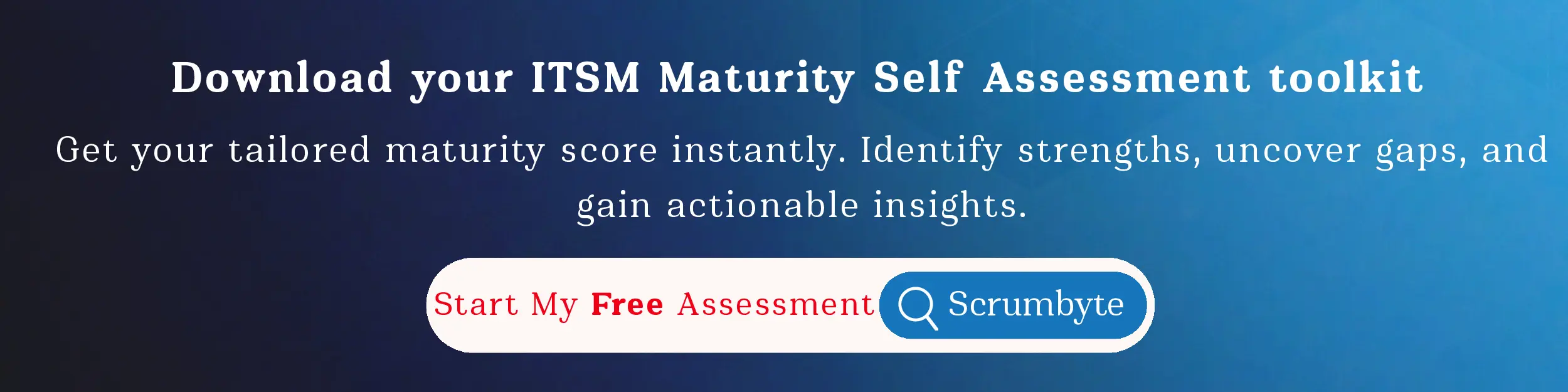 ITSM Maturity Free Assessment