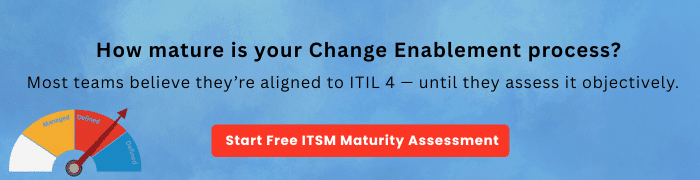 ITIL 4 Change Enablement Valuestream